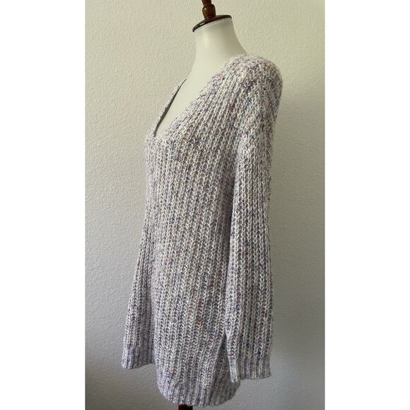 Torrid Sweater Pullover V Neck Ribbed Knit Multicolor - Picture 5 of 11